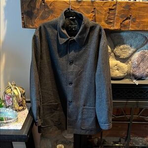 Bracuta England men’s Gray Button-Up wool Jacket
